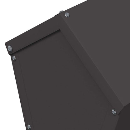 Feeder per pollo Nero 30 x 30 x 39 cm Acciaio laminato a freddo