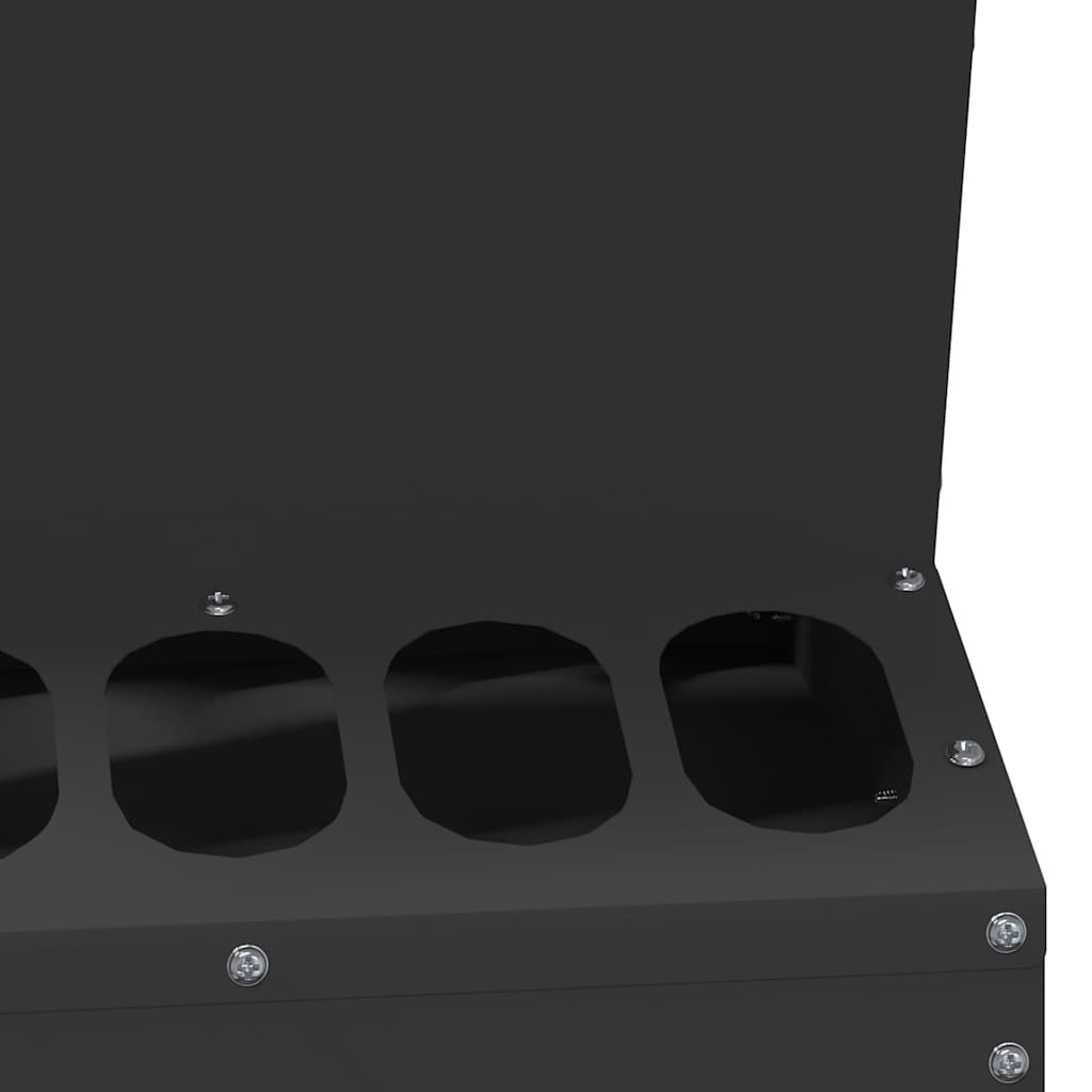 Feeder per pollo Nero 30 x 30 x 39 cm Acciaio laminato a freddo