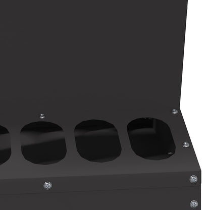 Feeder per pollo Nero 30 x 30 x 39 cm Acciaio laminato a freddo