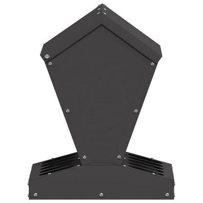 Feeder per pollo Nero 30 x 30 x 39 cm Acciaio laminato a freddo