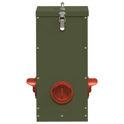 Feeder per pollo Verde oliva 32,5 x 20,5 x 43 cm