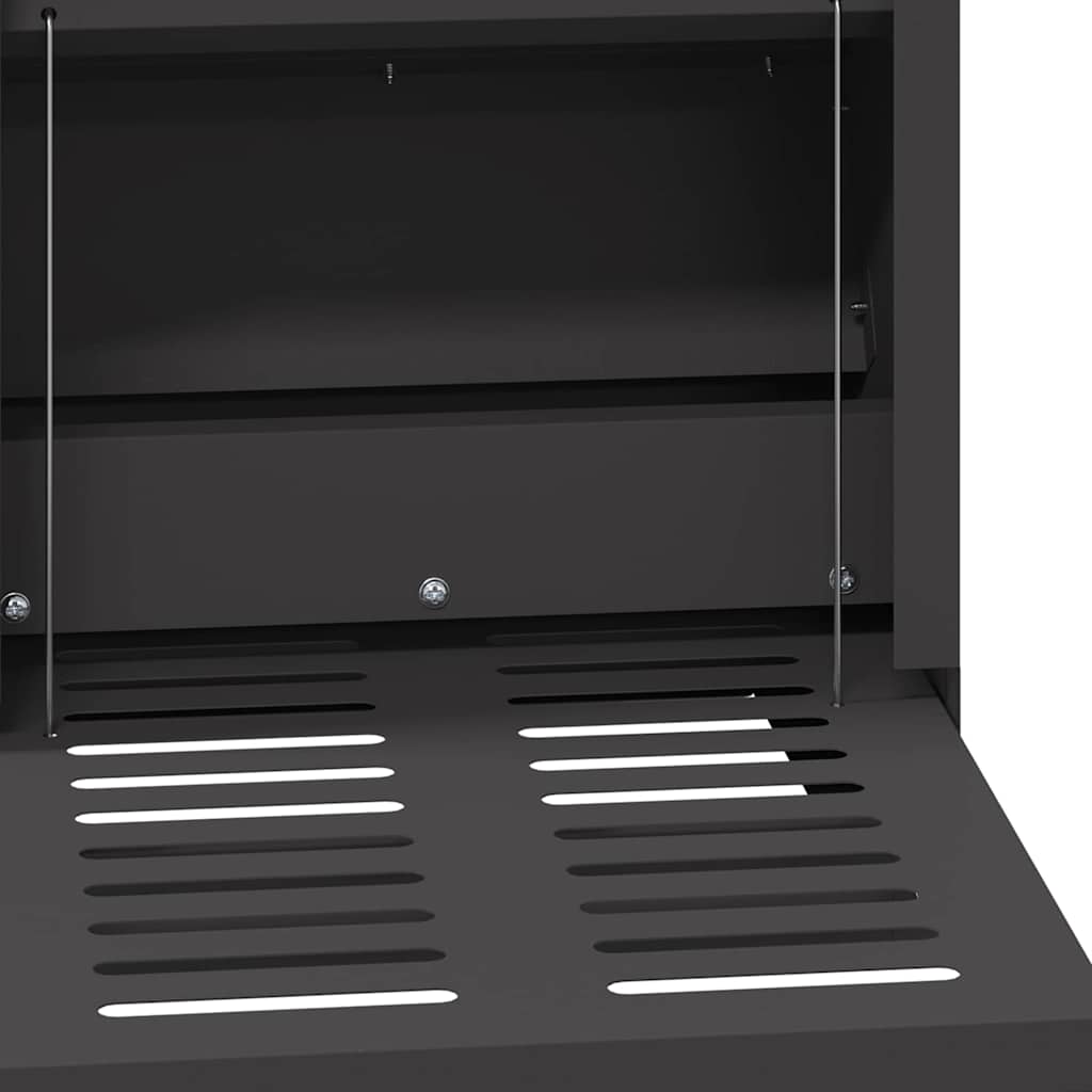 Mangiatore a Pedale per Pollo Nero 25 x 42 x 40 cm