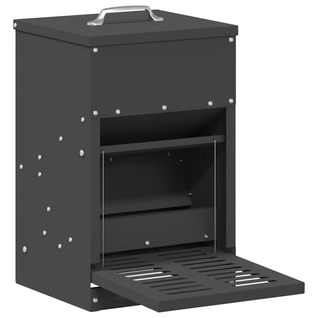 Mangiatore a Pedale per Pollo Nero 25 x 42 x 40 cm