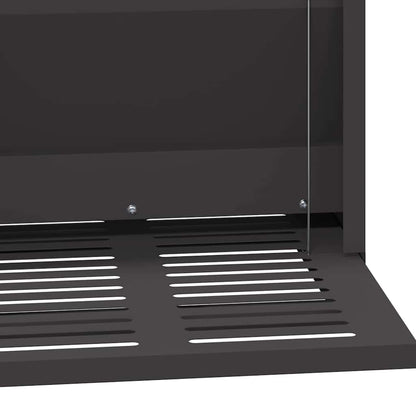 Mangiatore a Pedale per Pollo Nero 25 x 42 x 40 cm