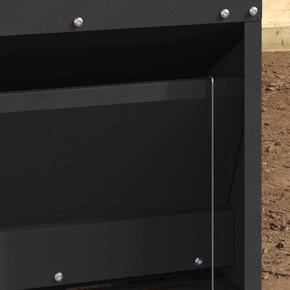 Mangiatore a Pedale per Pollo Nero 25 x 42 x 40 cm