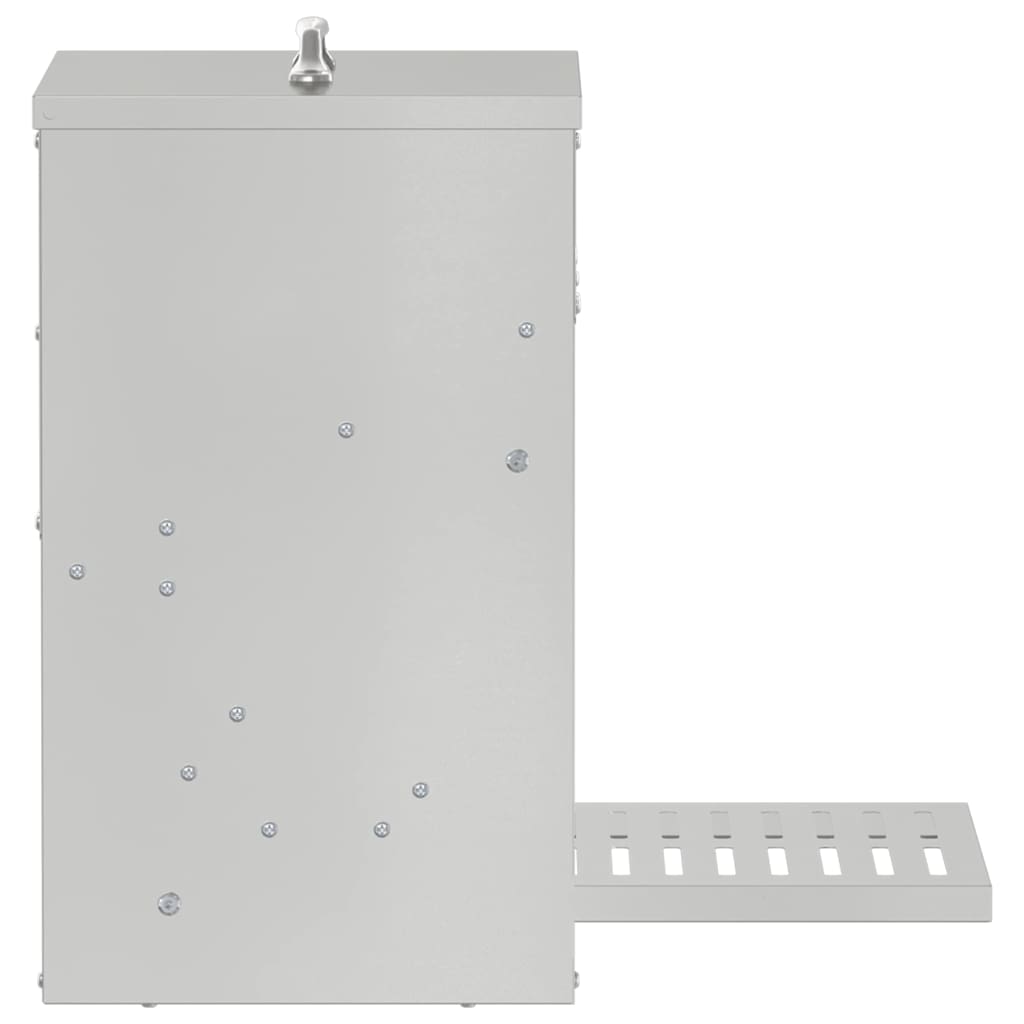 Mangiatore a Pedale per Pollo Argento 25 x 42 x 40 cm