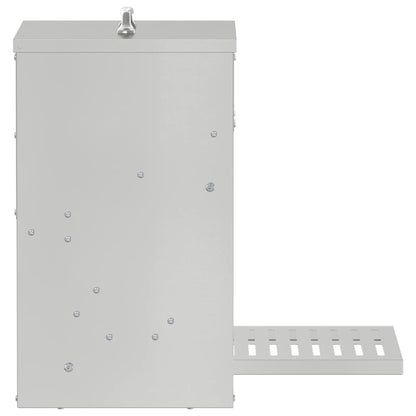 Mangiatore a Pedale per Pollo Argento 25 x 42 x 40 cm