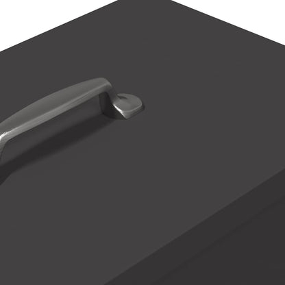 Feeder per pollo Nero 20 x 25 x 35 cm Acciaio laminato a freddo