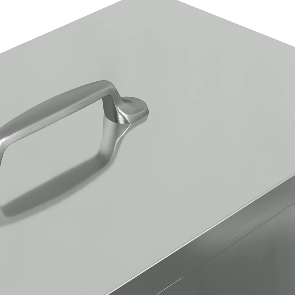 Feeder per pollo Argento 20 x 25 x 35 cm Acciaio zincato