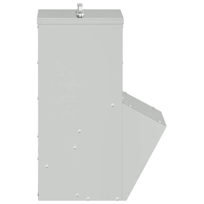 Feeder per pollo Argento 20 x 25 x 35 cm Acciaio zincato