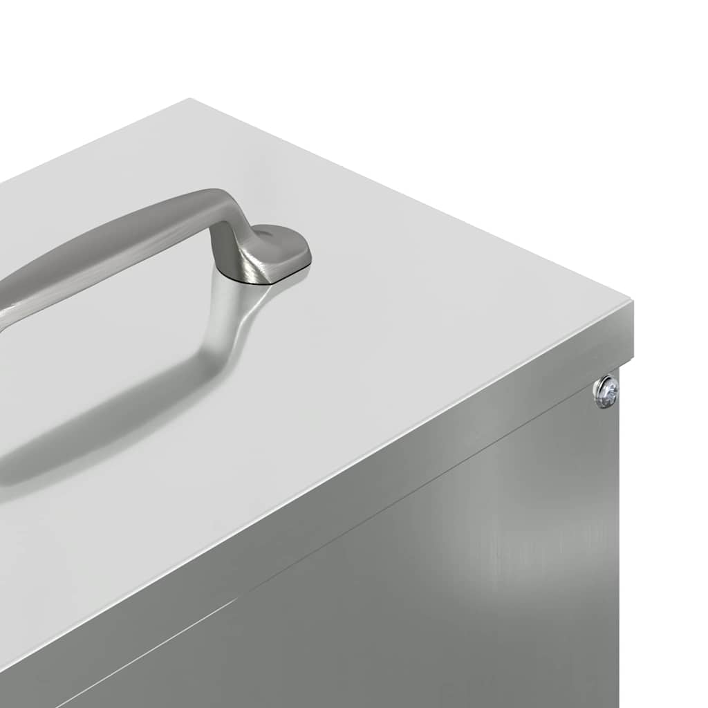 Feeder per pollo Argento 20 x 25 x 35 cm Acciaio zincato