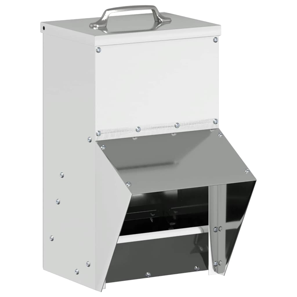 Feeder per pollo Argento 20 x 25 x 35 cm Acciaio zincato