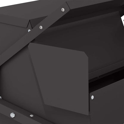 Mangiatore a Pedale per Pollo Nero 50 x 40 x 29 cm | homemem39