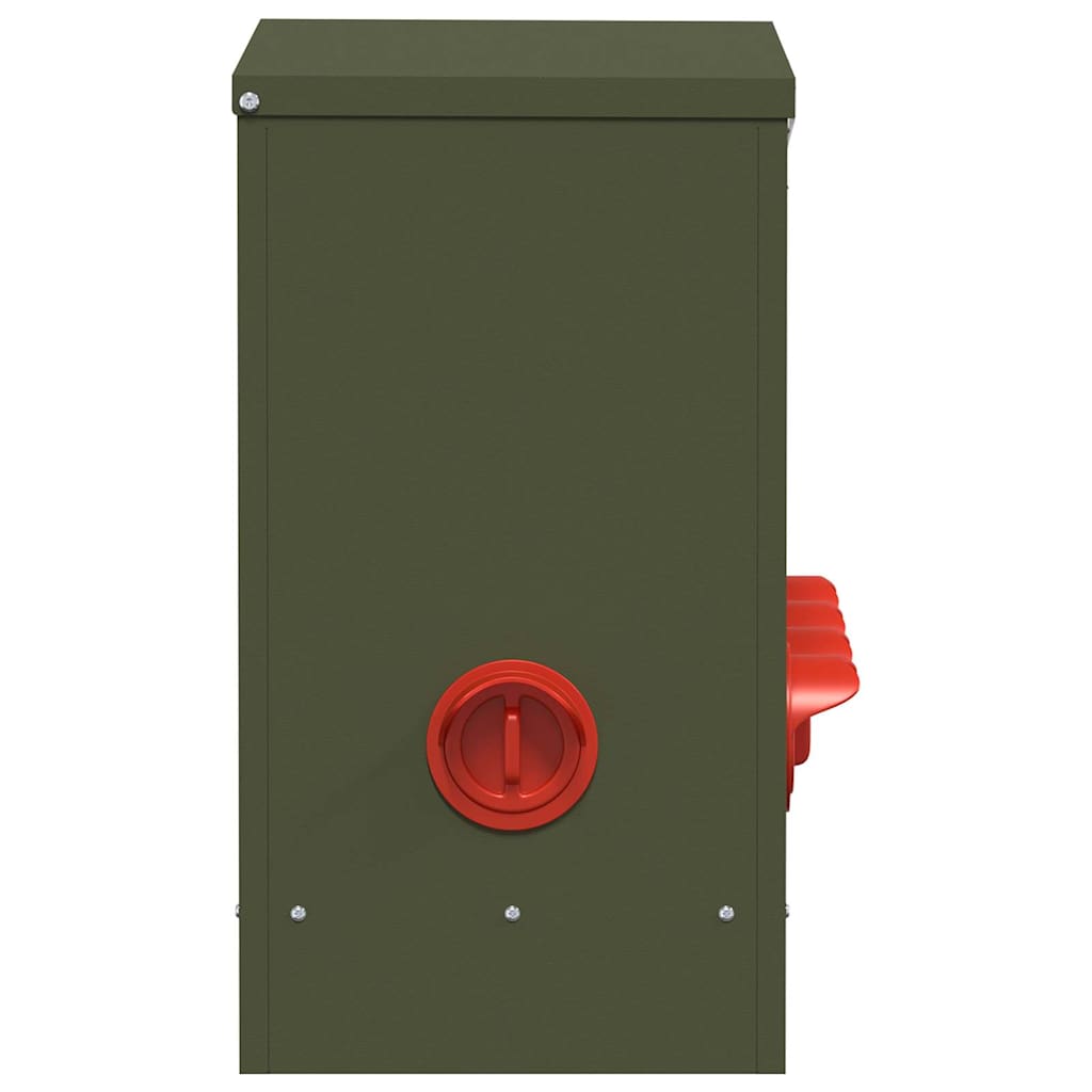 Feeder per pollo 2 pcs Verde oliva 60.5 x 29 x 51 cm