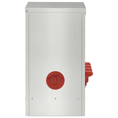 Feeder per pollo 2 pcs Argento 60.5 x 29 x 51 cm