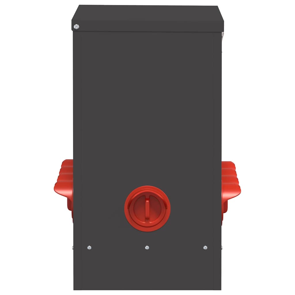 Feeder per pollo 2 pcs Nero 60.5 x 29 x 51 cm