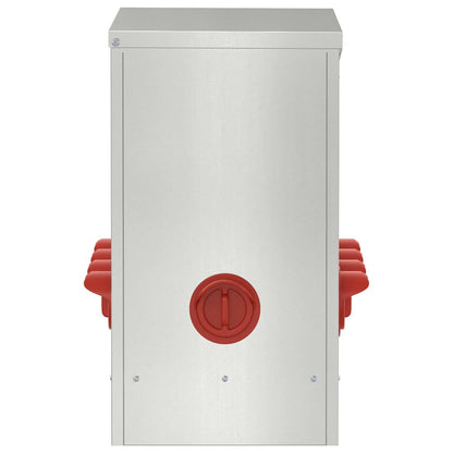 Feeder per pollo 2 pcs Argento 60.5 x 29 x 51 cm