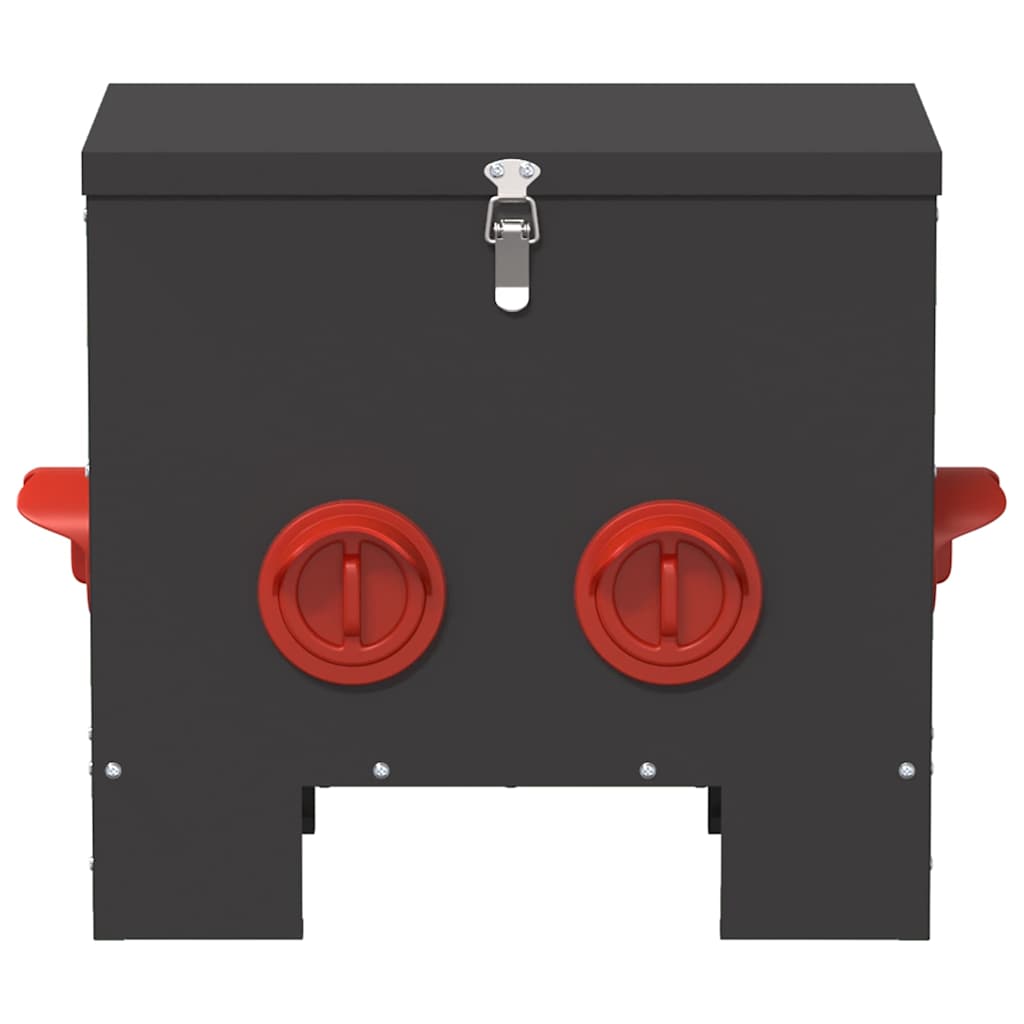 Feeder per pollo 2 pcs Nero 60.5 x 29 x 51 cm