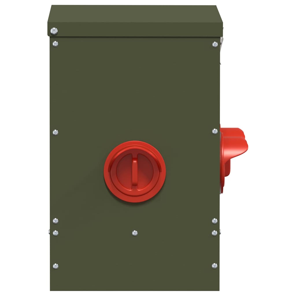 Feeder per pollo 2 pcs Verde oliva 60.5 x 29 x 51 cm