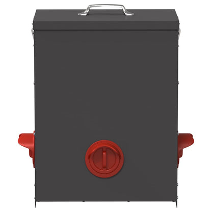 Feeder per pollo 2 pcs Nero 32,5 x 20,5 x 43 cm