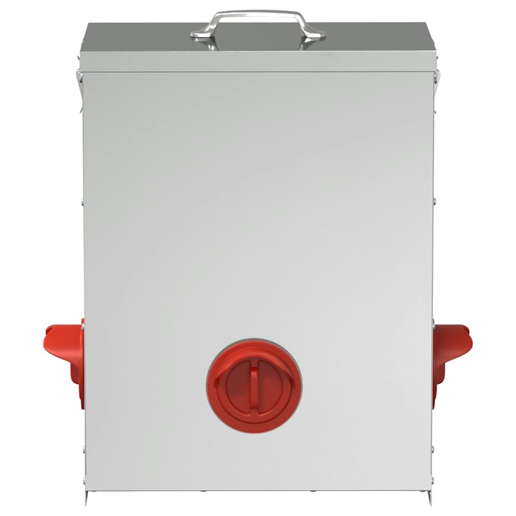 Feeder per pollo 2 pcs Argento 32,5 x 20,5 x 43 cm