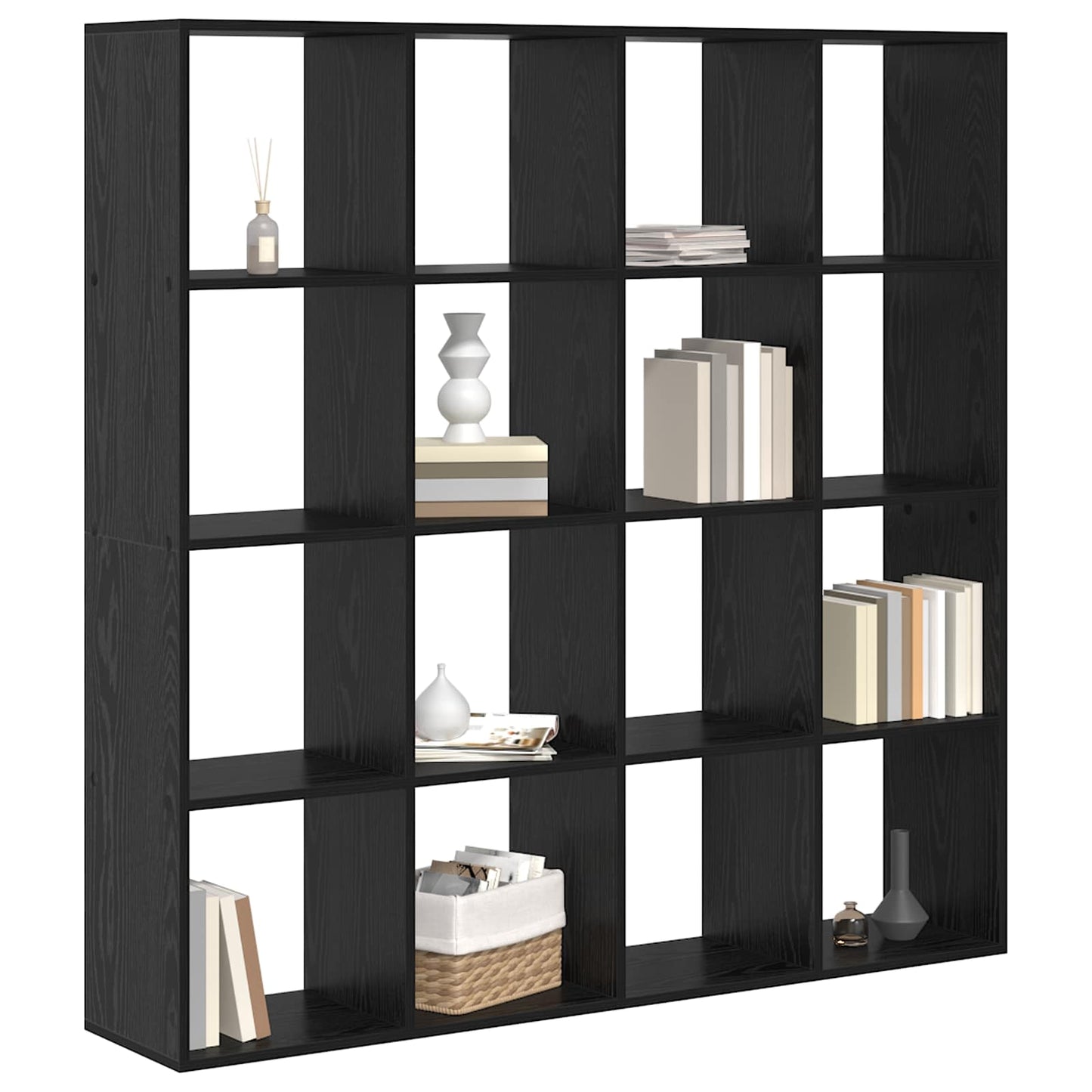 Armadio per Libri Rovere Nero 137,5 x 29 x 137,5 cm | homemem39