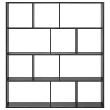 Armadio per Libri Rovere Nero 132 x 29 x 141,5 cm | homemem39
