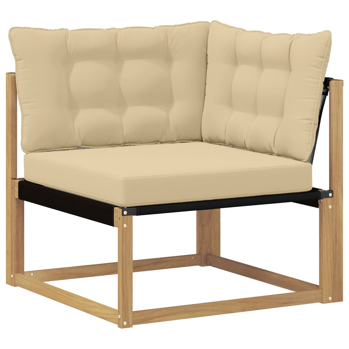 Set di divani da esterno 10 pz Bianco e Beige