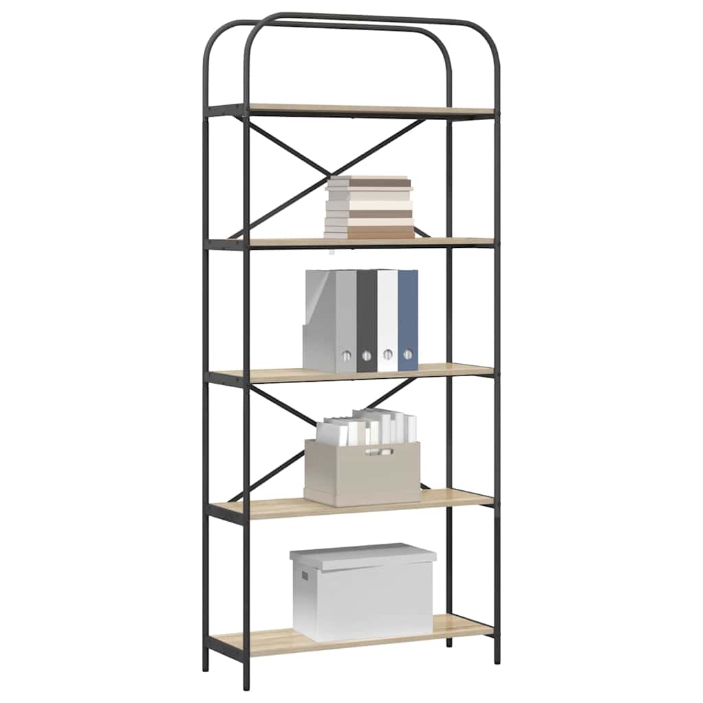 Libreria rovere sonoma 80 x 30 x 183 cm Legno multistrato