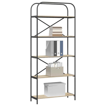 Libreria rovere sonoma 80 x 30 x 183 cm Legno multistrato