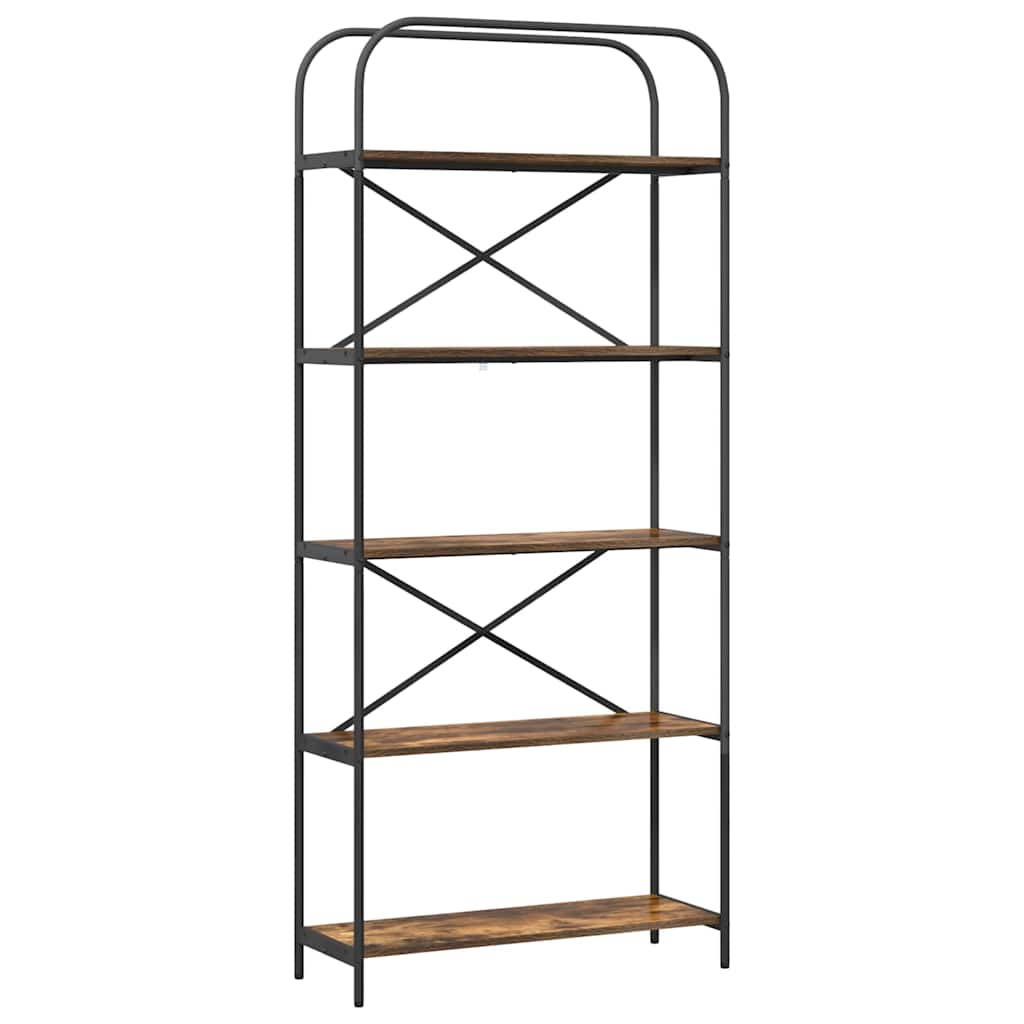 Libreria Rovere fumo 80 x 30 x 183 cm Legno multistrato