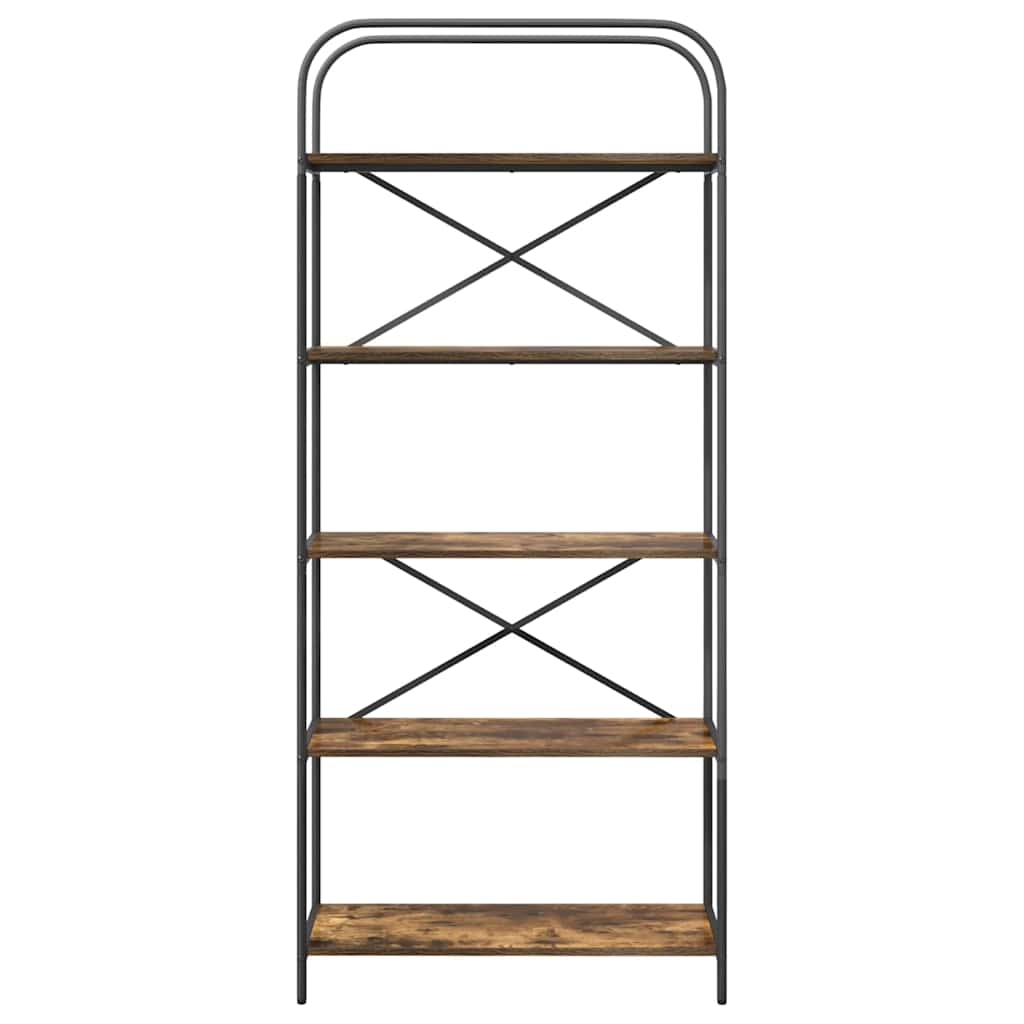 Libreria Rovere fumo 80 x 30 x 183 cm Legno multistrato