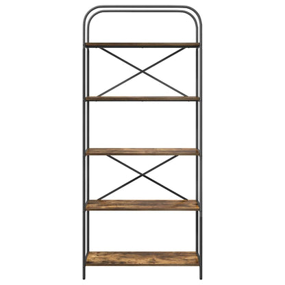 Libreria Rovere fumo 80 x 30 x 183 cm Legno multistrato