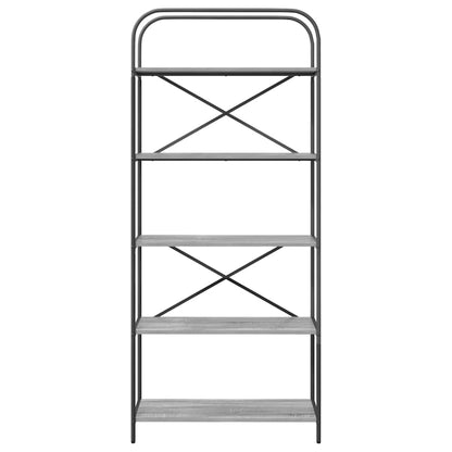 Libreria Grigio sonoma 80 x 30 x 183 cm Legno multistrato