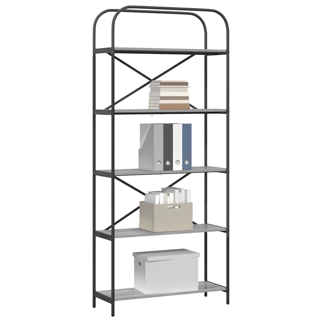 Libreria 5 livelli 80 x 30 x 183 cm Legno ingegnerizzato