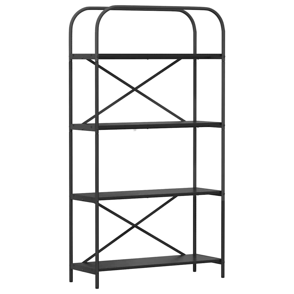 Libreria Rovere nero 80 x 30 x 146 cm Legno multistrato