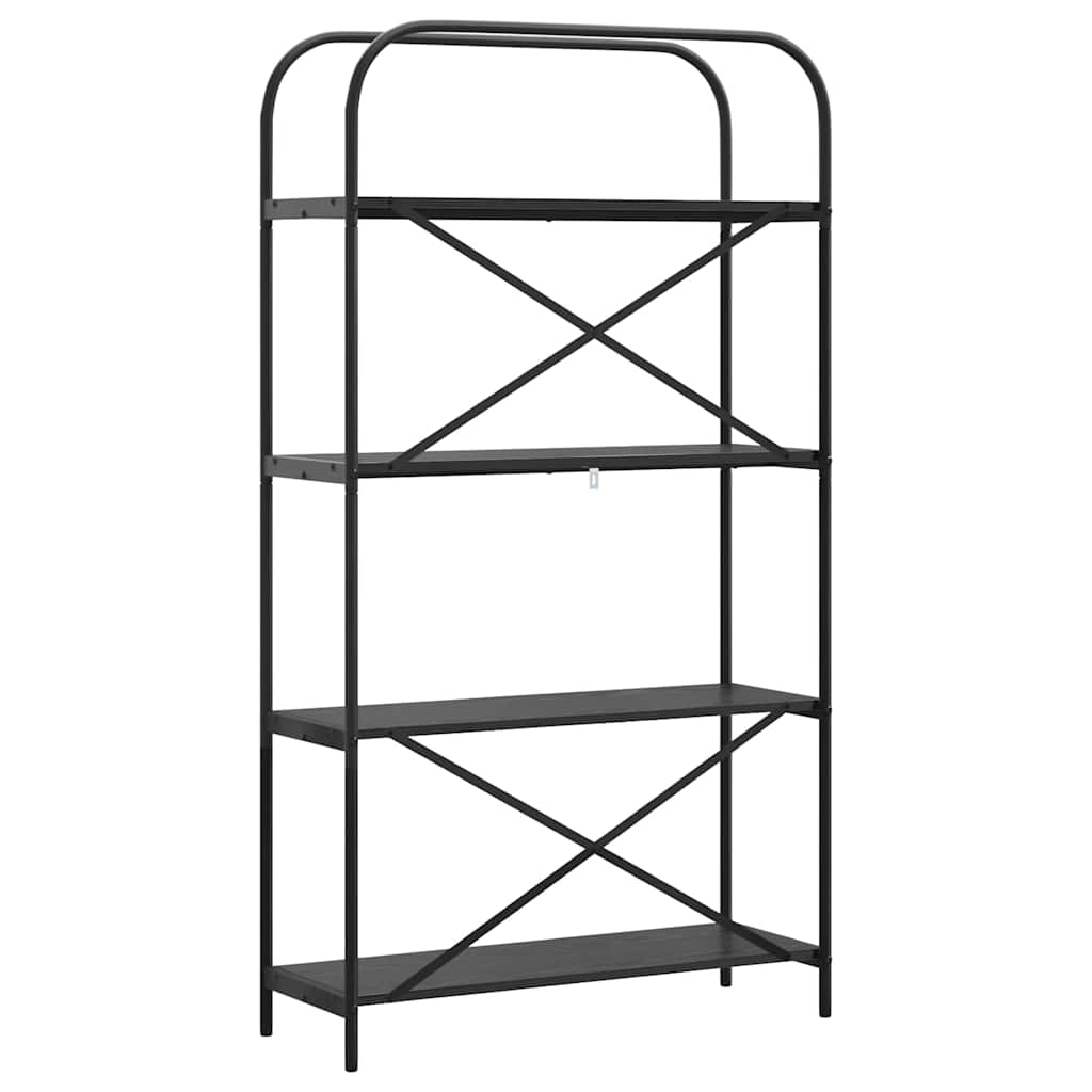 Libreria Rovere nero 80 x 30 x 146 cm Legno multistrato