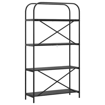 Libreria Rovere nero 80 x 30 x 146 cm Legno multistrato