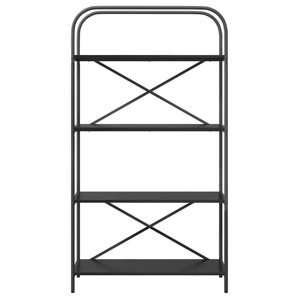 Libreria Rovere nero 80 x 30 x 146 cm Legno multistrato