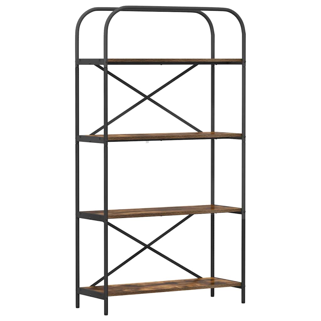 Libreria Rovere fumo 80 x 30 x 146 cm Legno multistrato