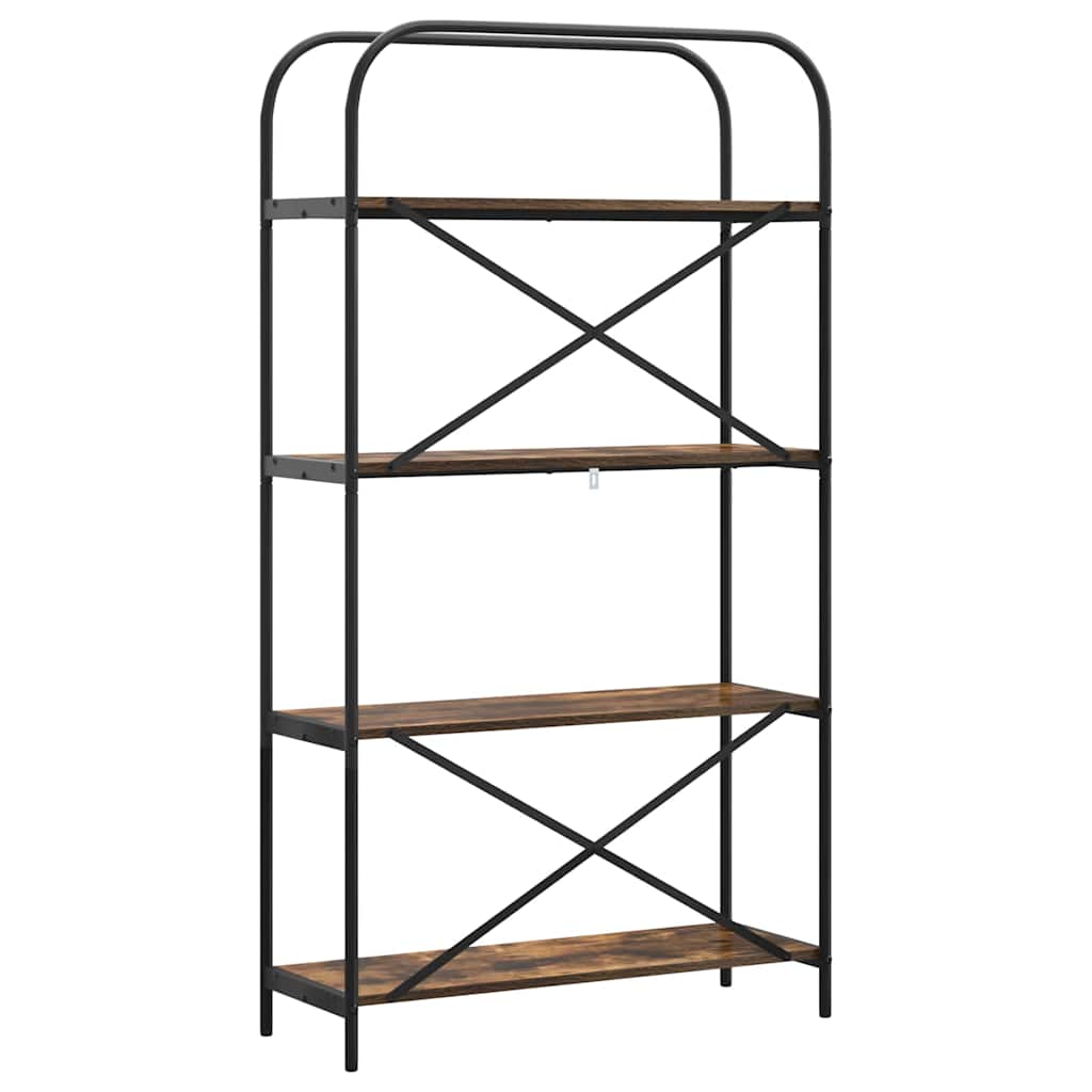 Libreria Rovere fumo 80 x 30 x 146 cm Legno multistrato