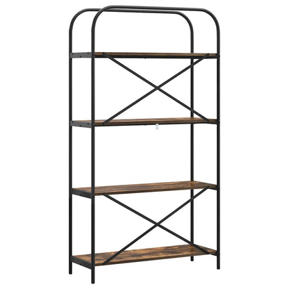 Libreria Rovere fumo 80 x 30 x 146 cm Legno multistrato