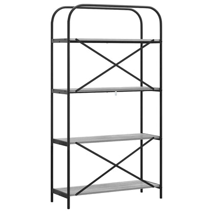 Libreria Grigio sonoma 80 x 30 x 146 cm Legno multistrato