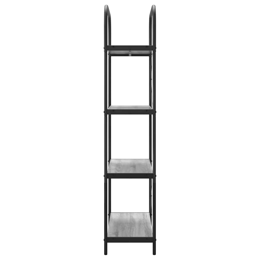 Libreria Grigio sonoma 80 x 30 x 146 cm Legno multistrato