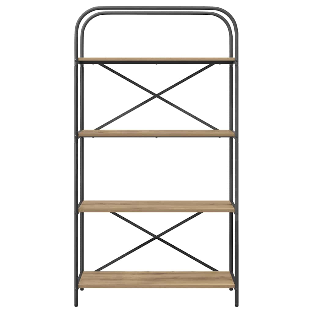 Libreria rovere artigianale 80 x 30 x 146 cm Legno multistrato