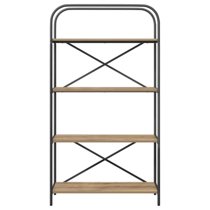 Libreria rovere artigianale 80 x 30 x 146 cm Legno multistrato