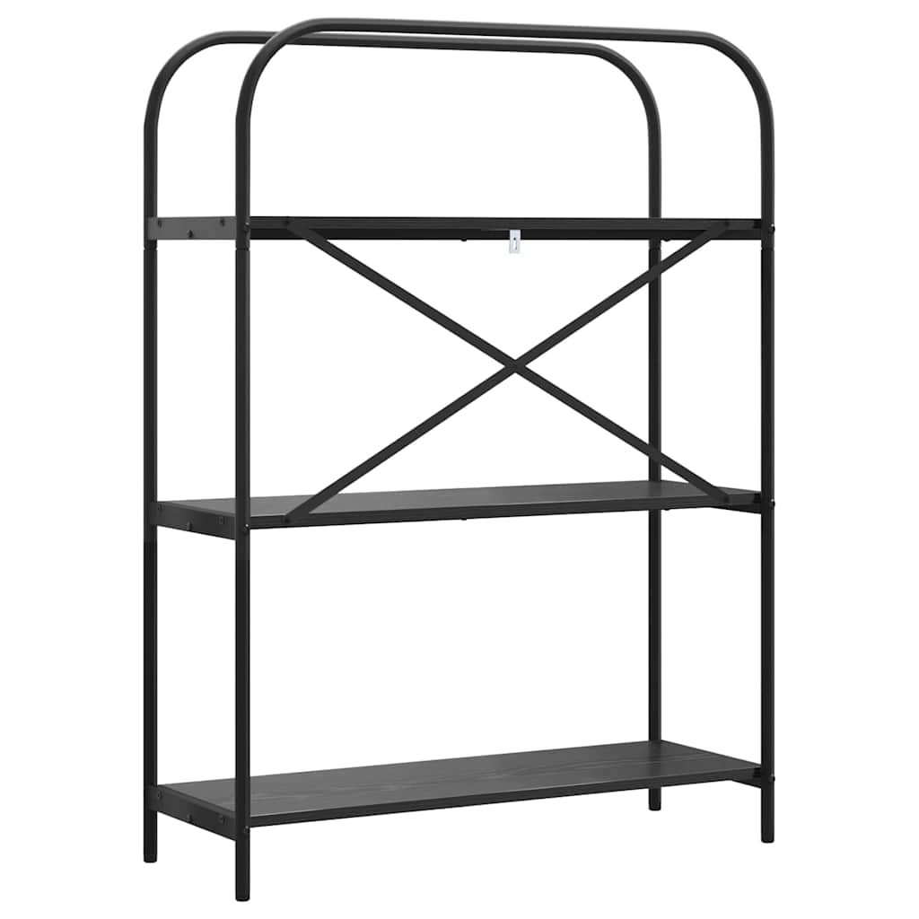 Libreria Rovere nero 80 x 30 x 109 cm Legno multistrato