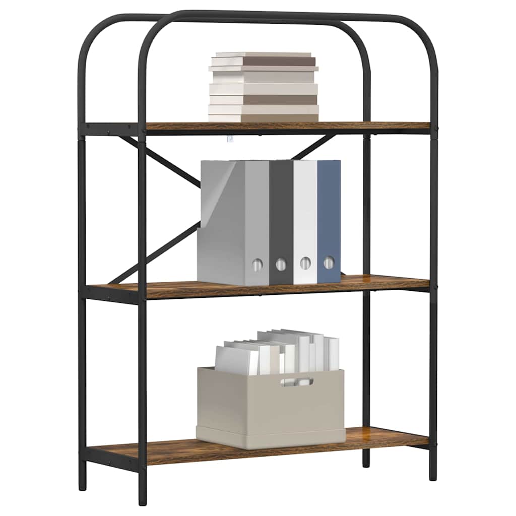 Libreria Rovere fumo 80 x 30 x 109 cm Legno multistrato