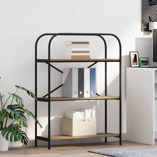 Libreria rovere artigianale 80 x 30 x 109 cm Legno multistrato