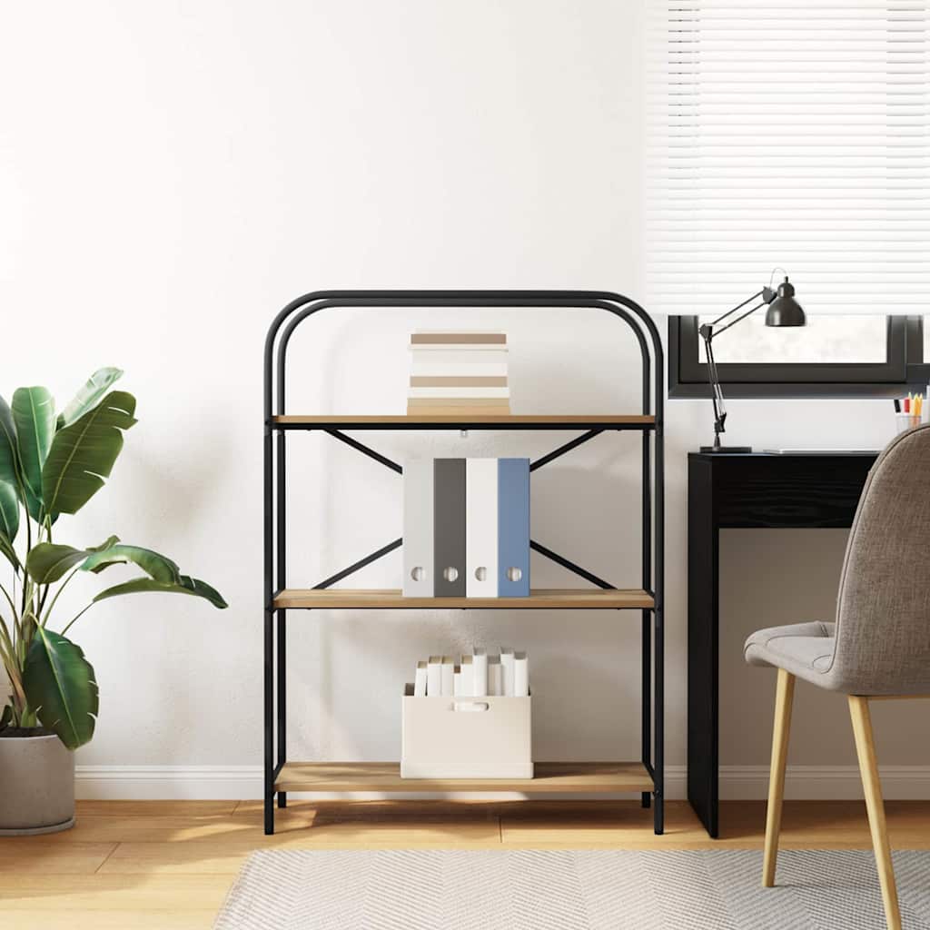 Libreria rovere artigianale 80 x 30 x 109 cm Legno multistrato